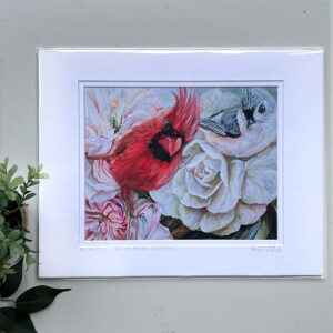Big Red Cardinal Laura Brady Artist fine art