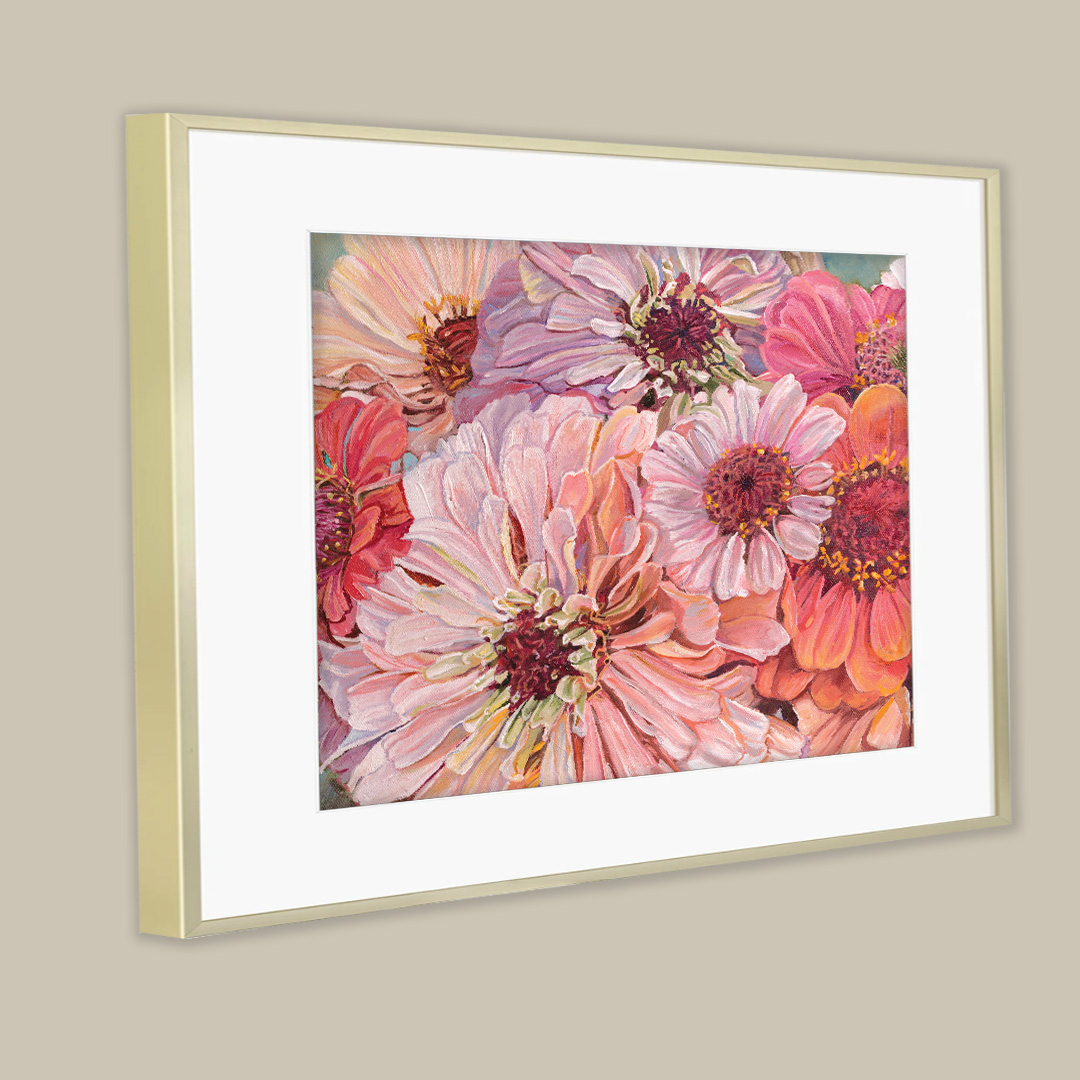 Little Flower Girl, Framed,14/18"