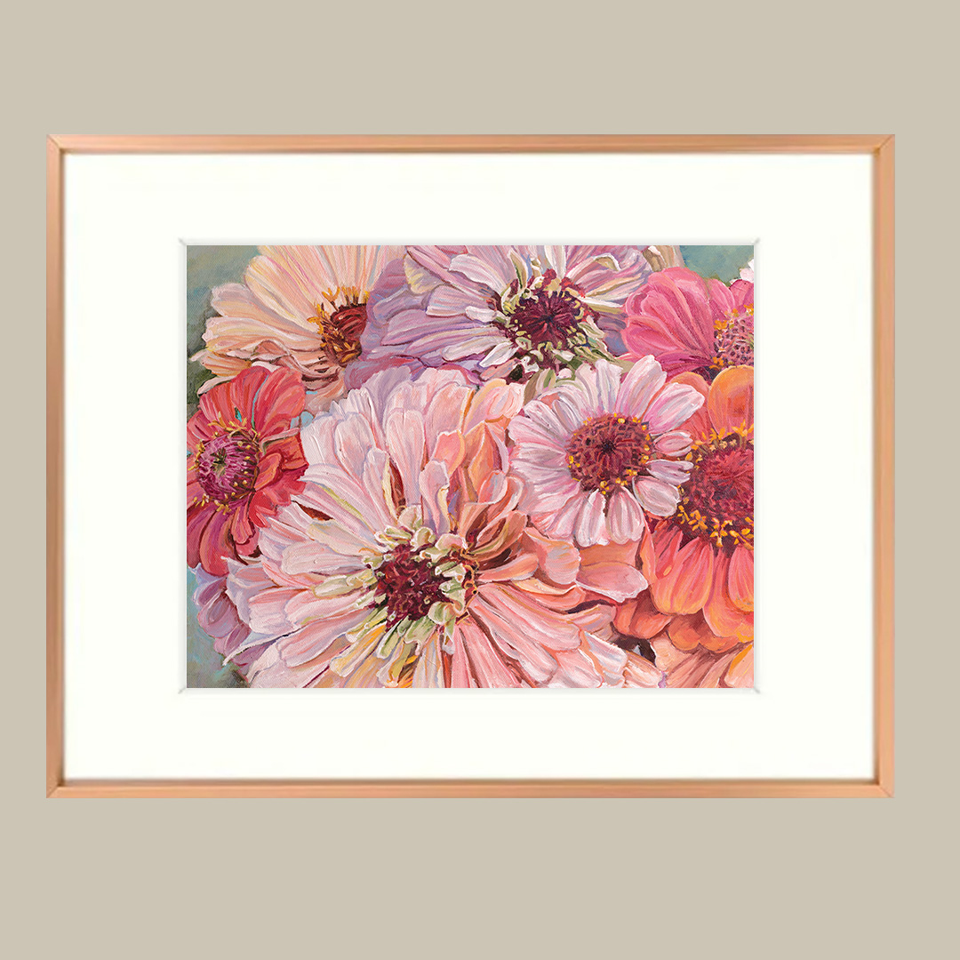 Little Flower Girl Framed, 11/14"