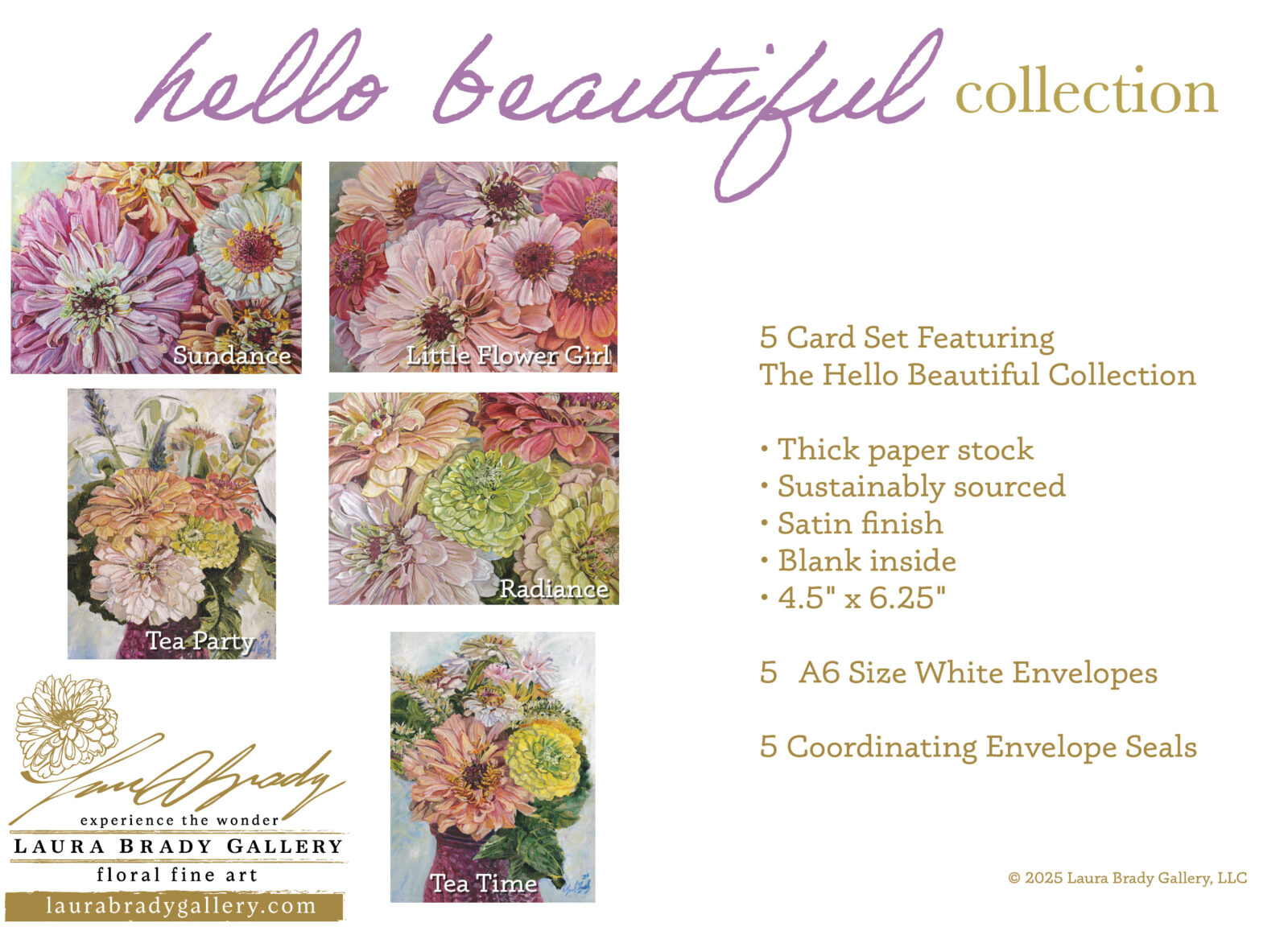 Hello Beautiful Collection Boxed Notecards - Image 2